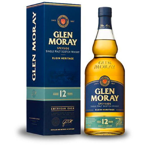 Glen Moray 12 Year Single Malt Scotch | Speyside American Oak Glen Moray 12 Year Single Malt Scotch | Speyside American Oak