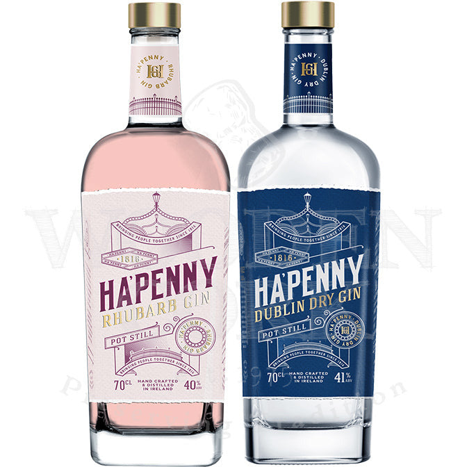 Ha'Penny Rhubarb & Dublin Dry Gin Bundle - Available at Wooden Cork