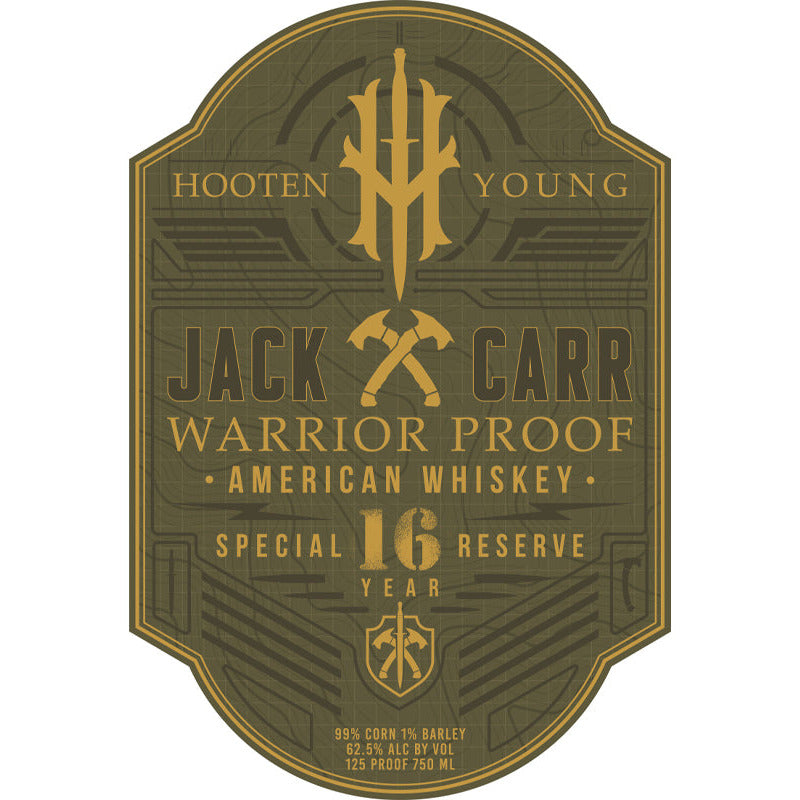 Hooten Young Jack Carr Warrior Proof 16 Year Old American Whiskey