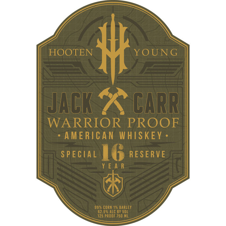 Hooten Young Jack Carr Warrior Proof 16 Year Old American Whiskey