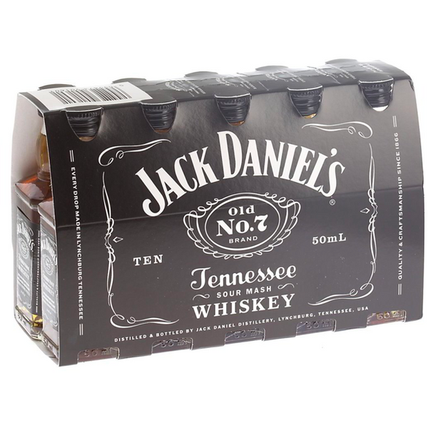 Buy Jack Daniel's Whiskey 50ml 10 Pack | Jack Daniel's - Wooden