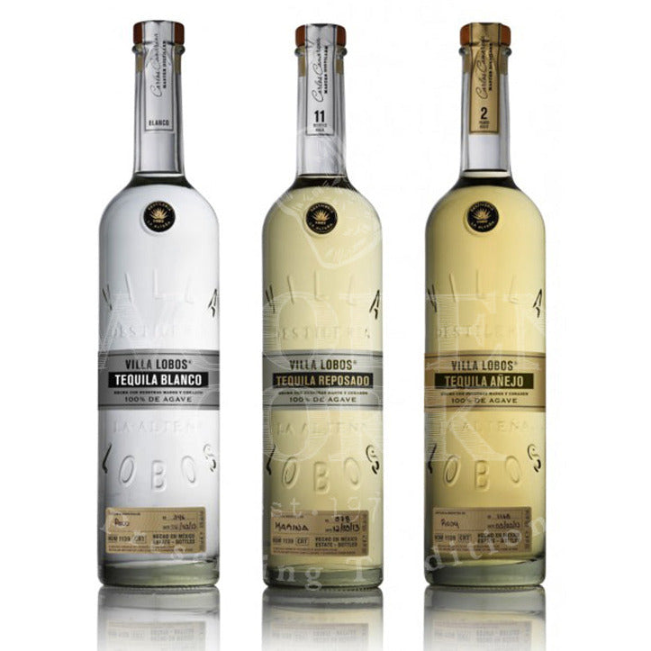 Villa Lobos Blanco, Reposado & Anejo Tequila Collection - Available at Wooden Cork