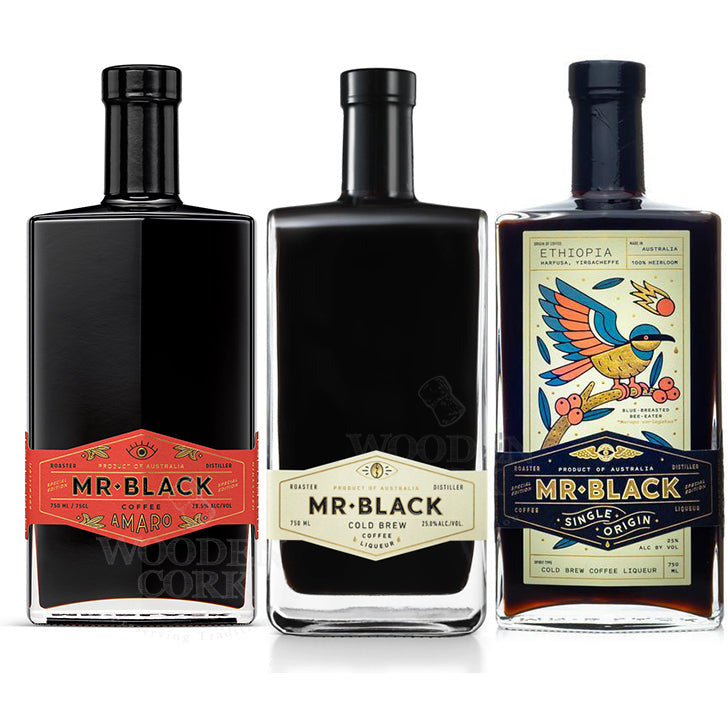 Mr. Black Cold Brew & Single Origin Ethopia Coffee Liqueur & Amaro Bundle - Available at Wooden Cork