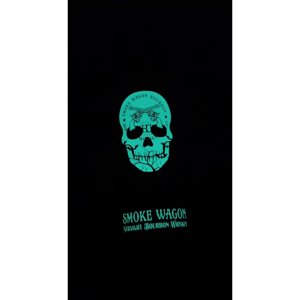 Smoke Wagon Straight Bourbon Whiskey Halloween Glow in the Dark Edition 2023