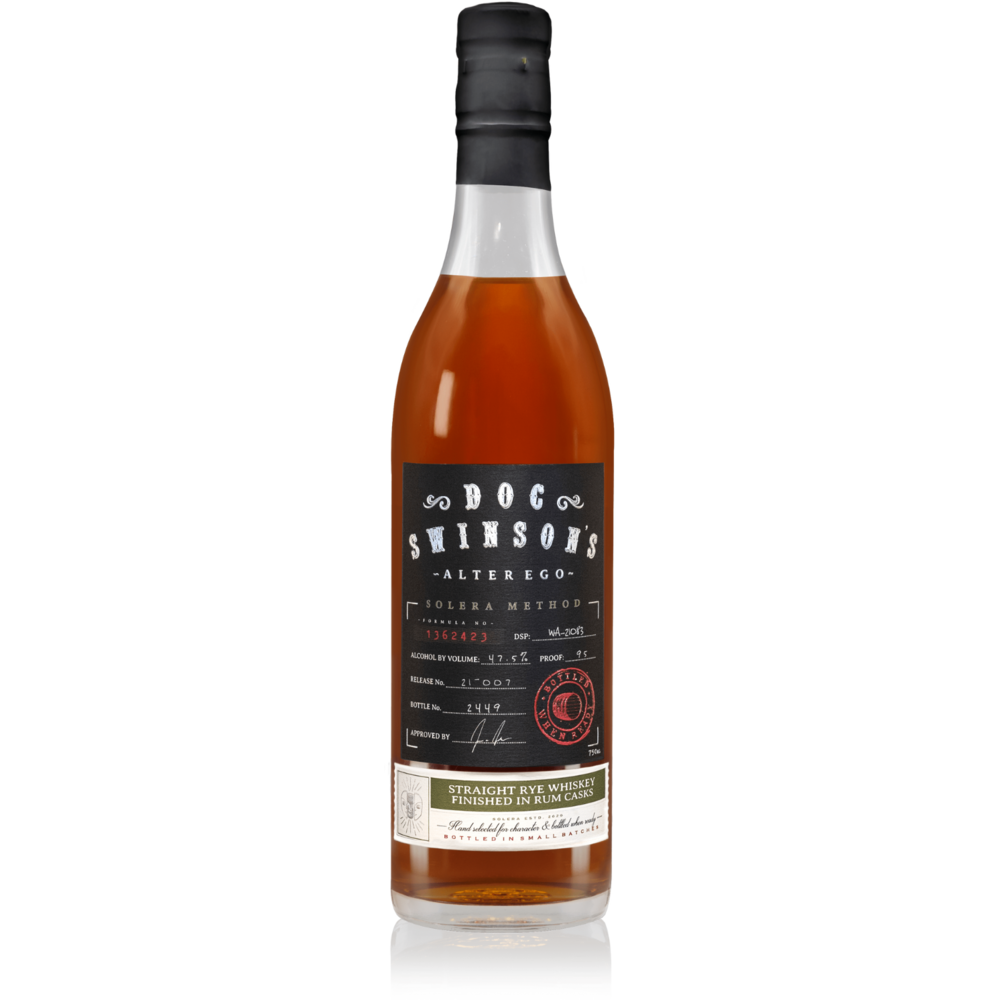Doc Swinson's Alter Ego Solera Rye - Available at Wooden Cork