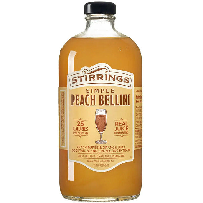 Stirrings Peach Bellini Mix - Available at Wooden Cork