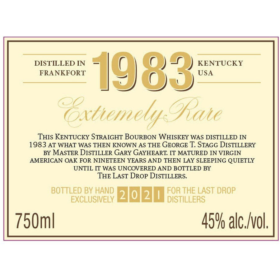 The Last Drop 1983 The Buffalo Trace Distillery - Available at Wooden Cork
