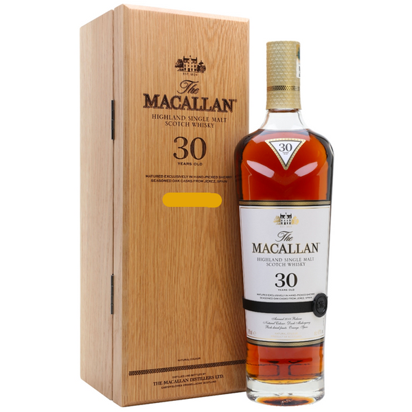 The Macallan Sherry Oak Single Malt Scotch 30 Year – Wooden Cork