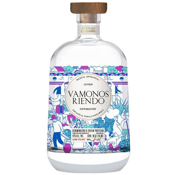 Vamonos Riendo Mezcal Ensamble Espadín & Tobalá Joven Mezcal Artesanal 100% Maguey - Available at Wooden Cork