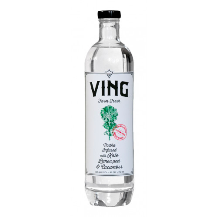 Ving Kale Lemon Peel & Cucumber Organic Vodka - Available at Wooden Cork