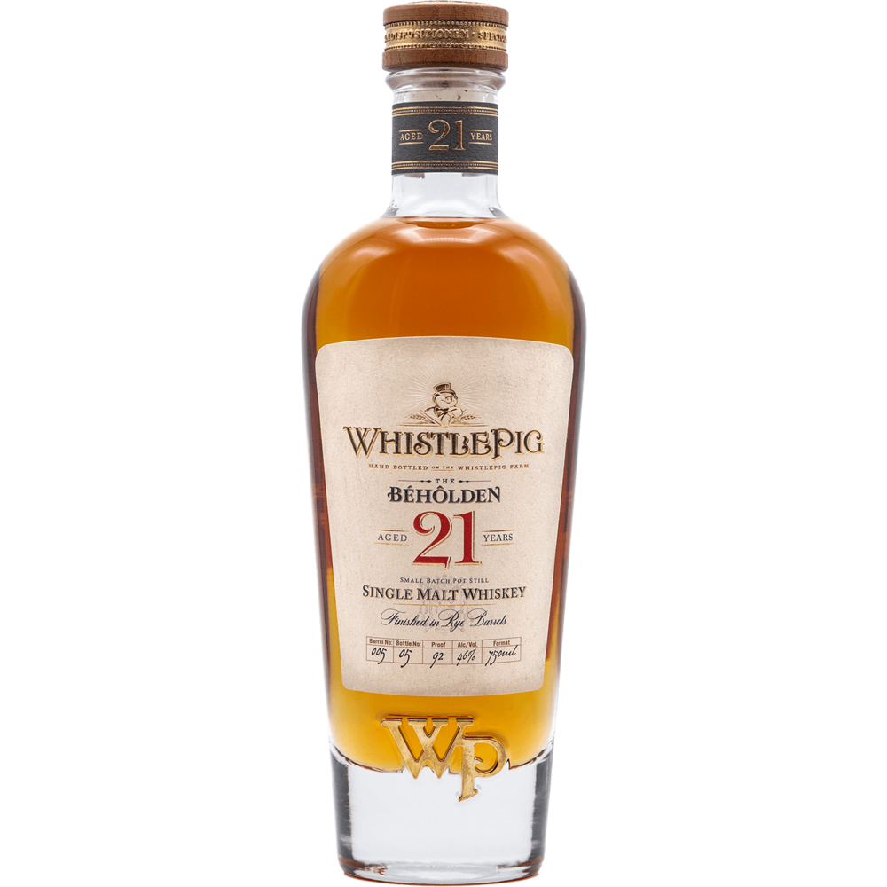 WhistlePig The Béhôlden 21 Year Single Malt Whiskey – Wooden Cork