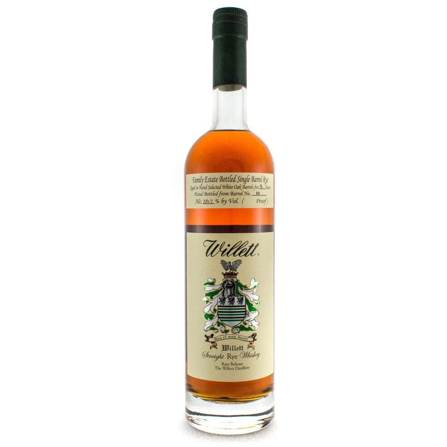Willett Family Estate Bottled Single Barrel Rye Aged in White Oak Barrels for 9 Years 116.8 Proof "White Elephant" - Available at Wooden Cork