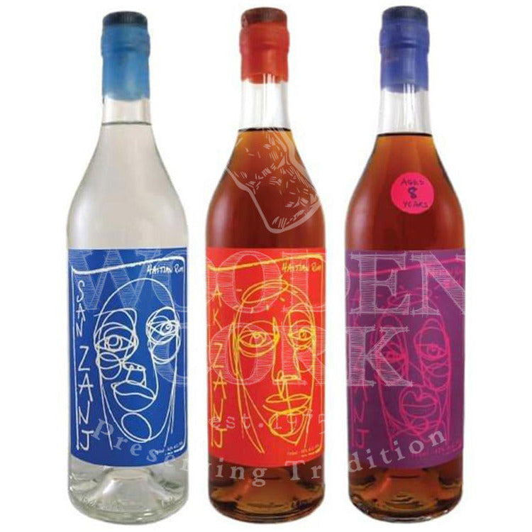 San Zanj White Rum & Ak Zanj Dark Rum & Ak Zanj 8 Year Rum Bundle - Available at Wooden Cork