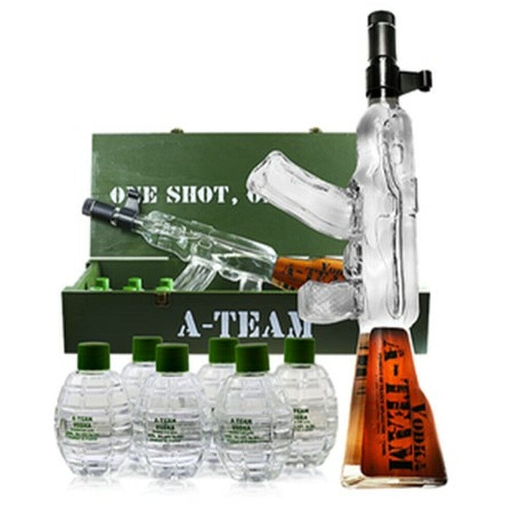 A-Team SWAT Vodka Box with Grenades 750mL – Wooden Cork
