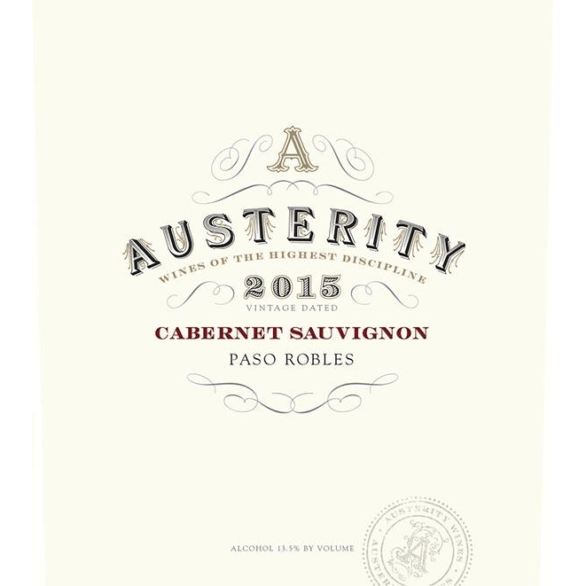 Austerity Paso Robles Cabernet Sauvignon 750ml