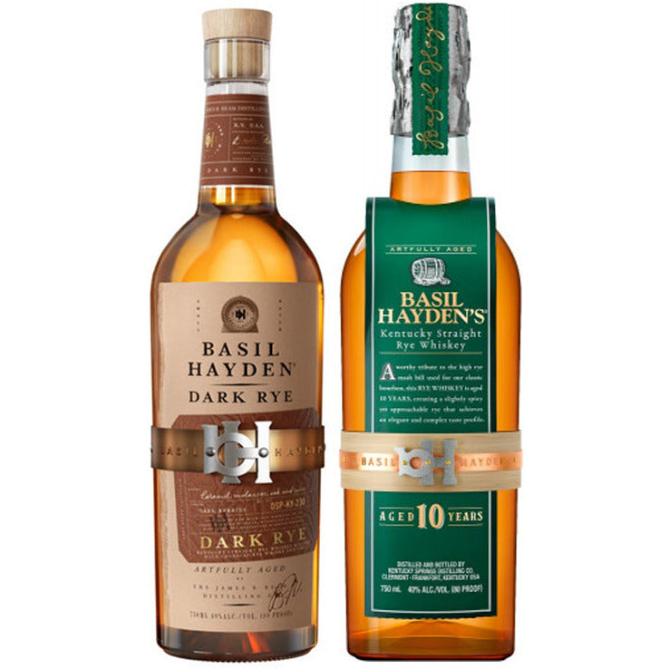 Basil Hayden's Dark Rye & 10 Year Rye Bundle - Available at Wooden Cork