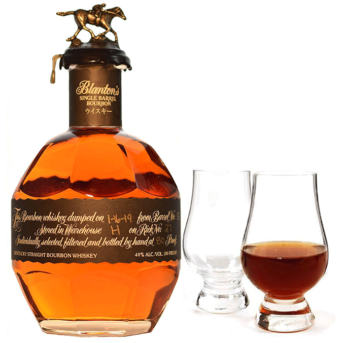 Blanton's Black Label with Glencairn Glass Set | 93 Proof Japanese Blanton's Black Label with Glencairn Glass Set | 93 Proof Japanese
