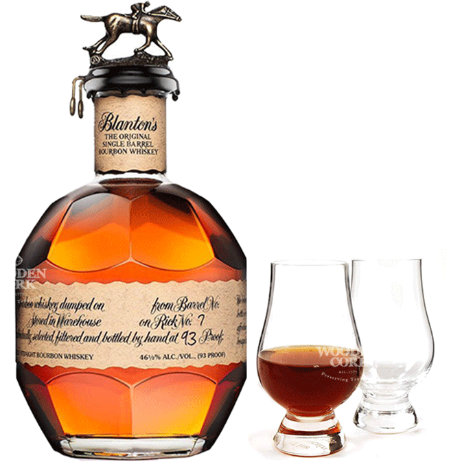Blanton's Original Single Barrel Bourbon with Glencairn Glass Set Blanton's Original Single Barrel Bourbon with Glencairn Glass Set
