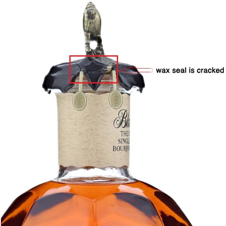 Blanton's Original Single Barrel Bourbon 375ml Blooper Bottle - Broken Wax Seal (SEE DESCRIPTION) - Available at Wooden Cork