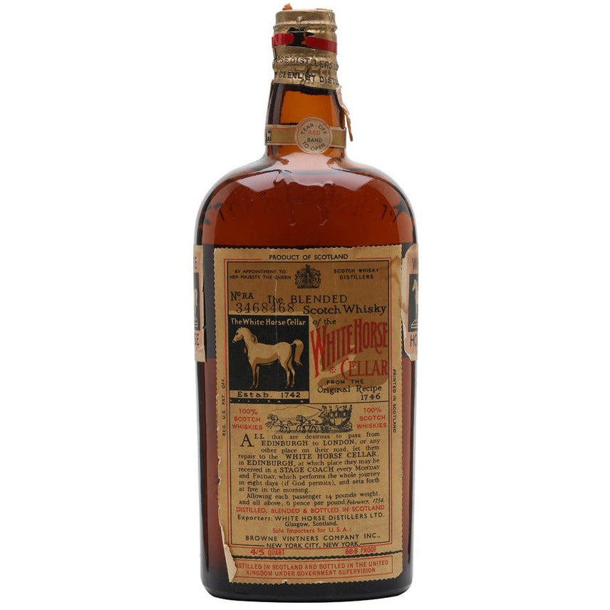 White Horse Spring Cap Blended Scotch - Available at Wooden Cork