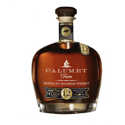 Calumet Farm 12 Year Old Single Rack Black Bourbon Whiskey - Available at Wooden Cork