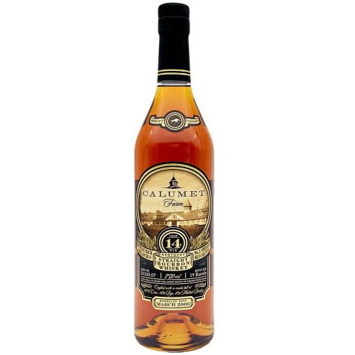 Calumet Farm 14 Year Old Single Rack Black Bourbon Whiskey - Available at Wooden Cork