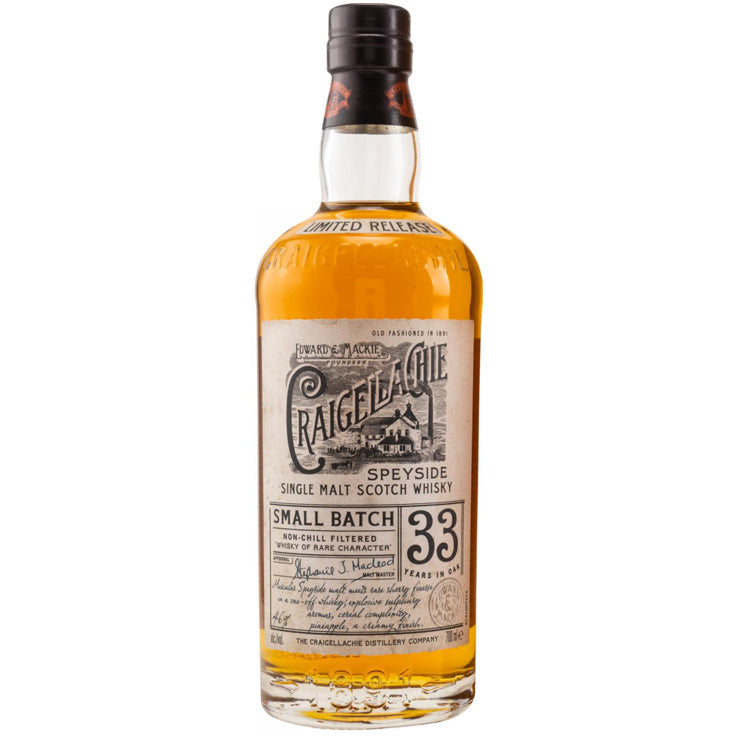 Craigellachie Single Malt Scotch Small Batch 33 Yr - Available at Wooden Cork