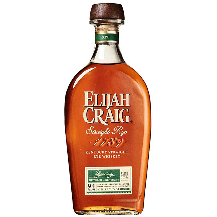 Elijah Craig Straight Rye - Available at Wooden Cork