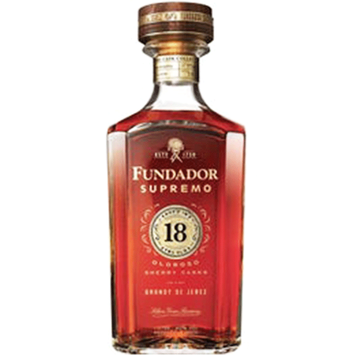 Fundador Brandy De Jerez Supremo Oloroso Sherry Casks Solera Gran Reserva 18 Yr 80 - Available at Wooden Cork