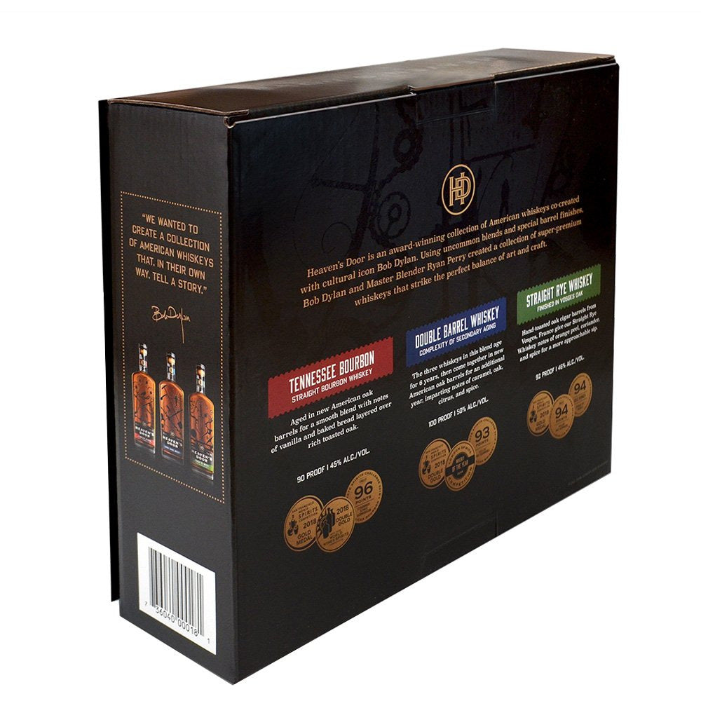 Heaven's Door Trilogy Set Bourbon, Double Barrel, Rye - Available at Wooden Cork