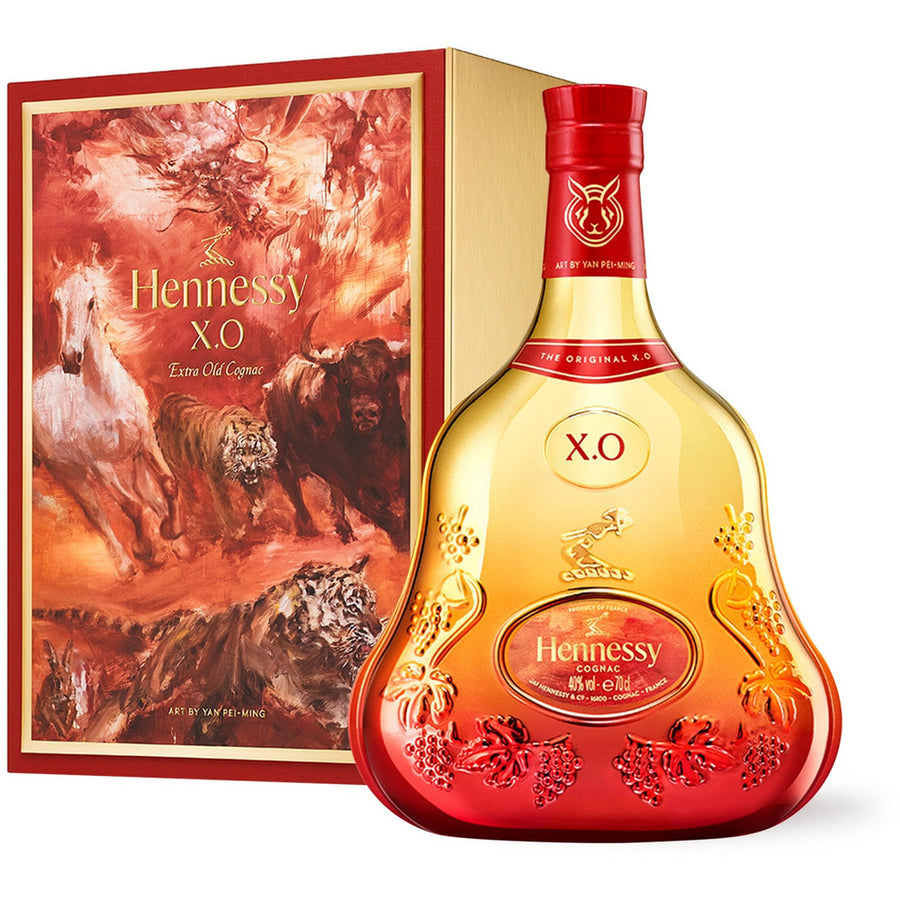 Hennessy X.O Lunar New Year 2023 Limited Edition Bottle by Yan Pei-Ming - Available at Wooden Cork