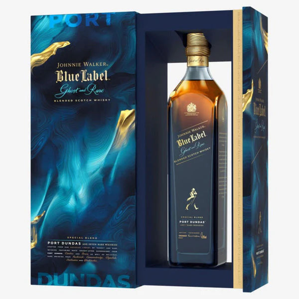Johnnie Walker Blue Label Scotch Whisky EMPTY Bottle with Cork 750ml  Excellent!