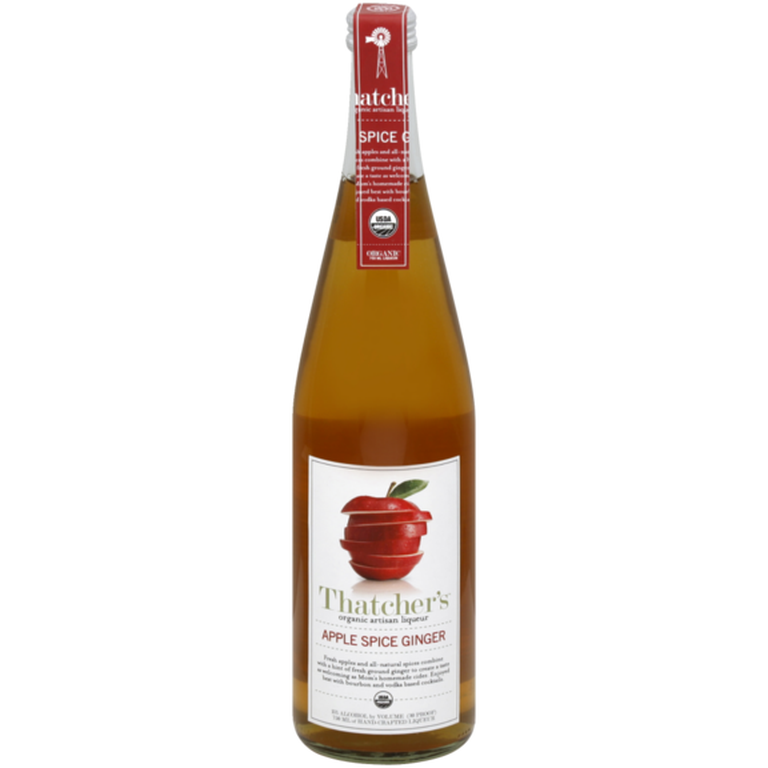 Thatcher's Apple Spice & Ginger Liqueur Organic Artisan - Available at Wooden Cork
