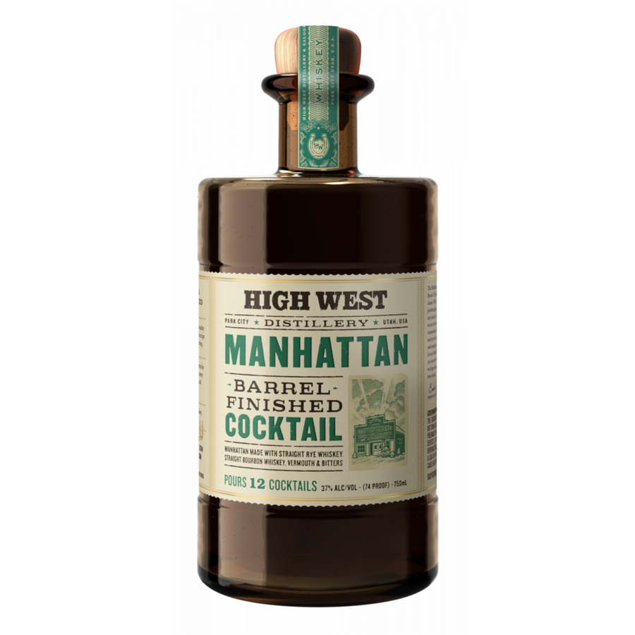High West Manhattan Barrel Finished Cocktail 375ml - Available at Wooden Cork