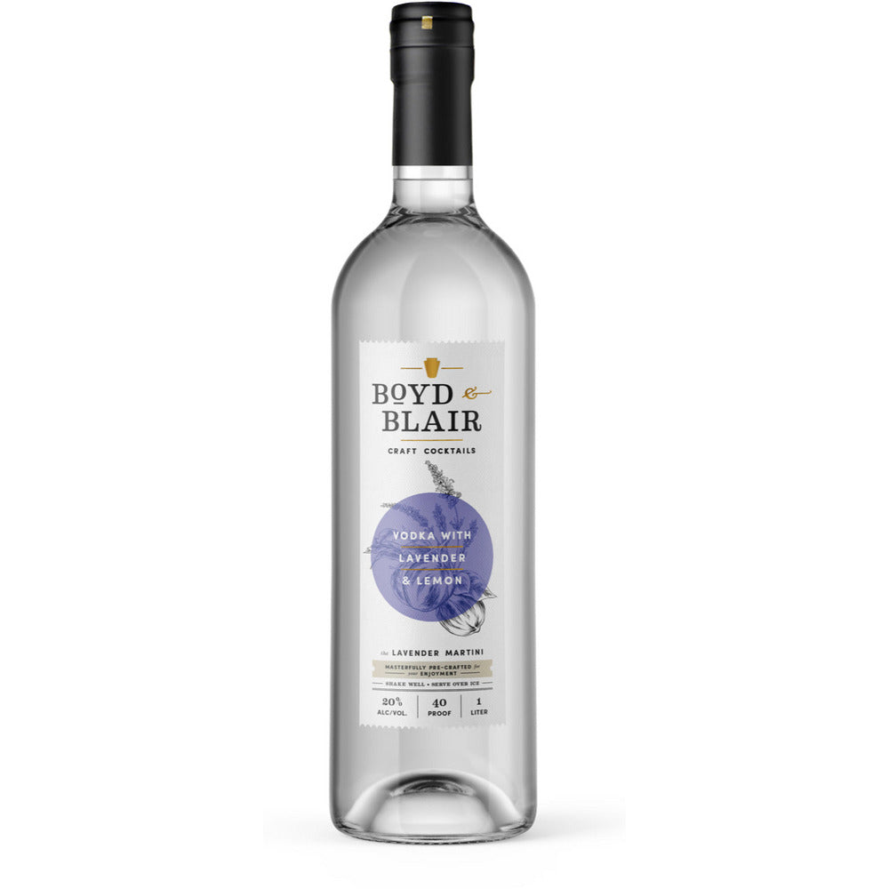 Boyd & Blair Lavender Martini - Available at Wooden Cork