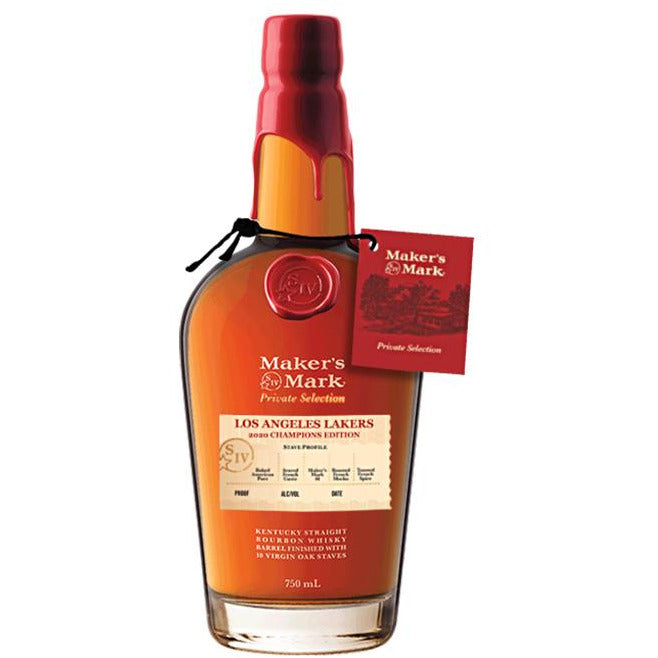 Makers Mark Private Selection Lakers 2020 Championship Edition - Available at Wooden Cork