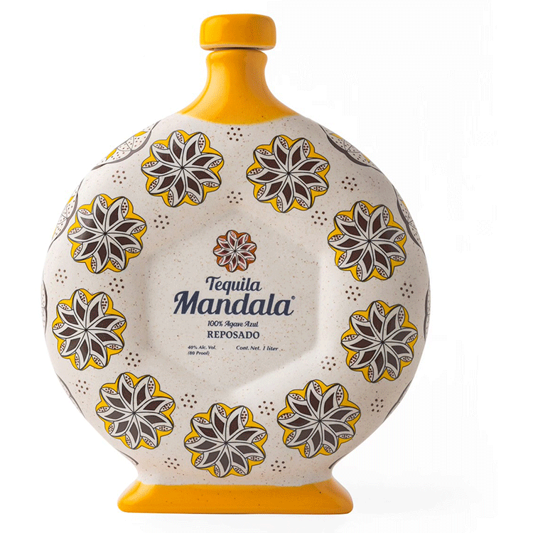 Mandala Reposado Tequila Ceramic 1L – Wooden Cork Mandala Reposado Tequila Ceramic 1L – Wooden Cork