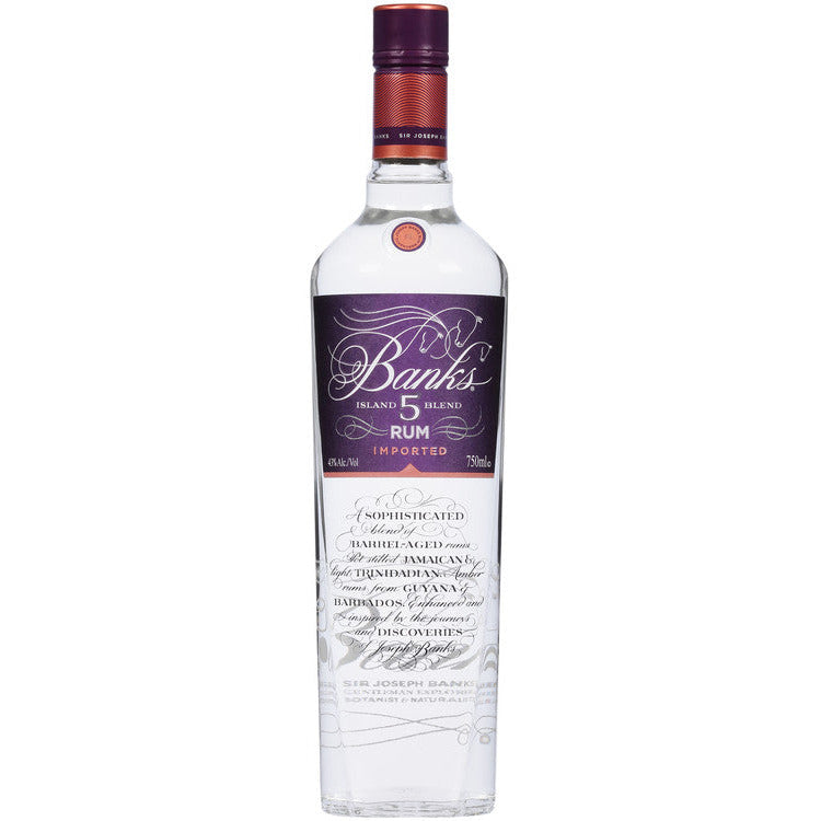 Banks Light Rum 5 Island Blend - Available at Wooden Cork
