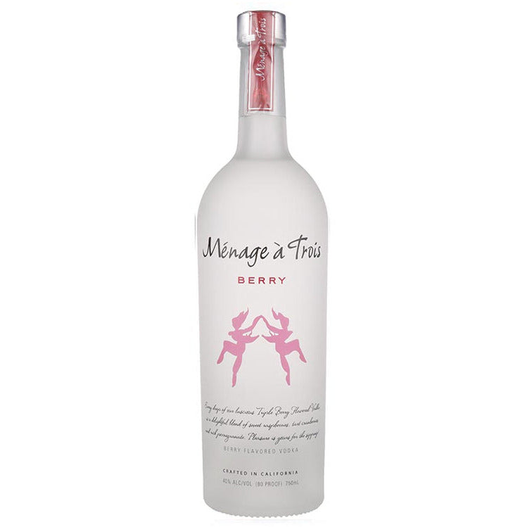 Ménage à Trois Berry Vodka - Available at Wooden Cork