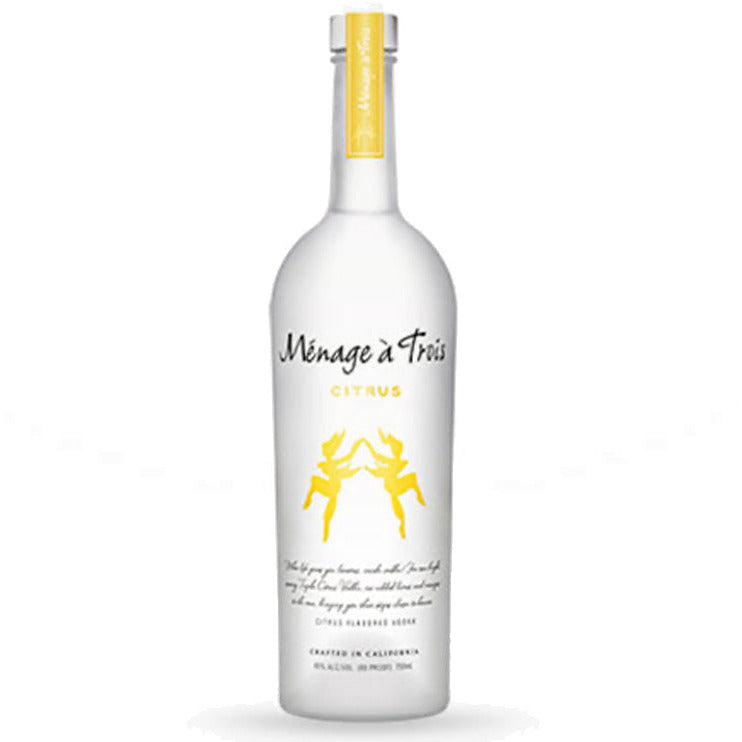 Ménage à Trois Citrus Vodka - Available at Wooden Cork