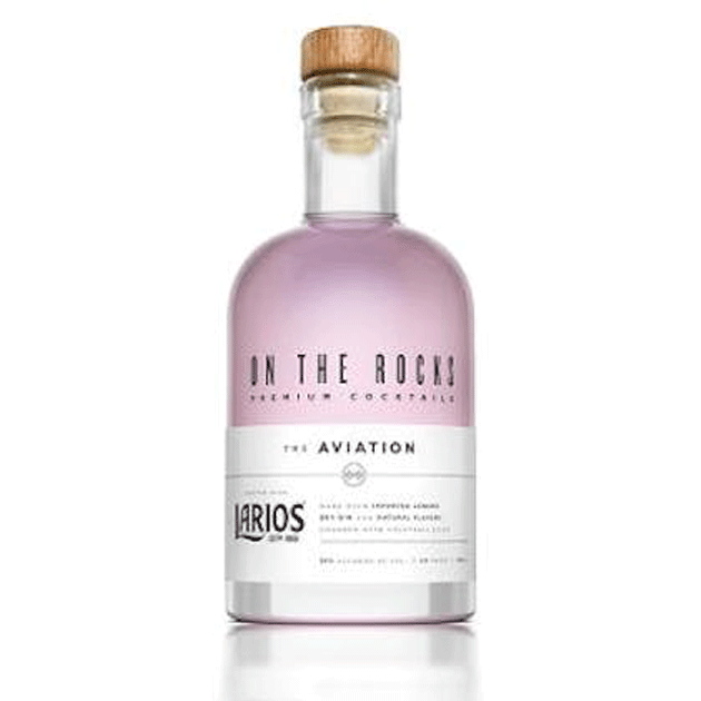 On The Rocks Aviation Cocktail crafted with Larios Gin - Available at Wooden Cork