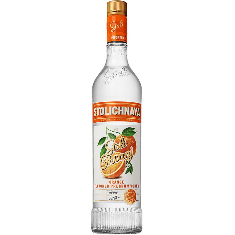 Stoli Ohranj Vodka - Available at Wooden Cork