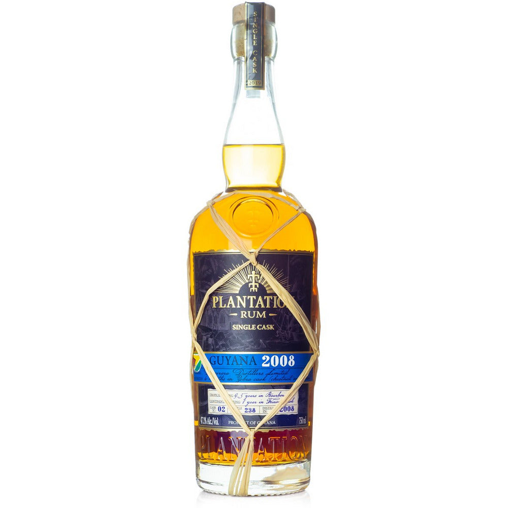Plantation Aged Rum Single Cask Zebra Cask 2008 Guyana - Available at Wooden Cork