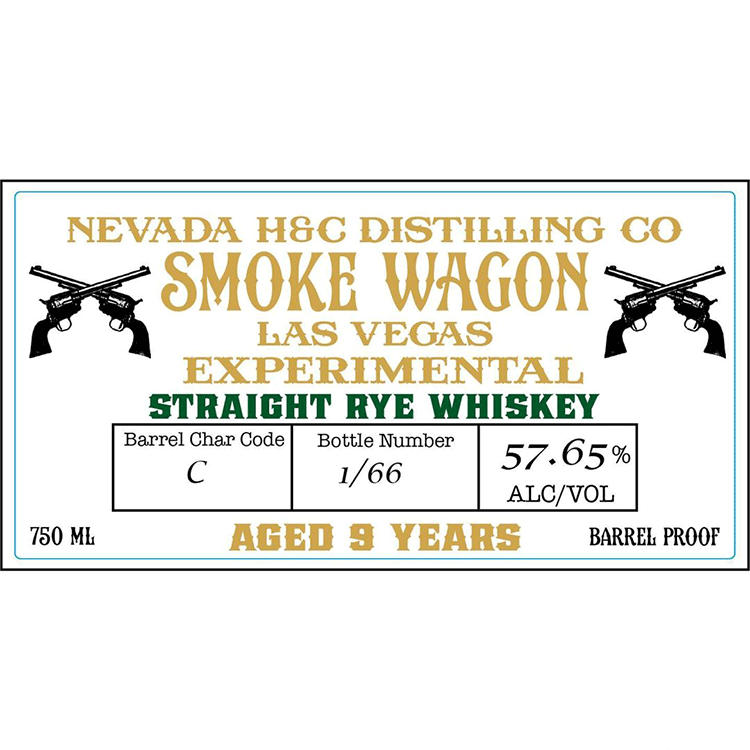 Nevada H&C Smoke Wagon 9 Year Experimental Straight Rye Wooden Cork