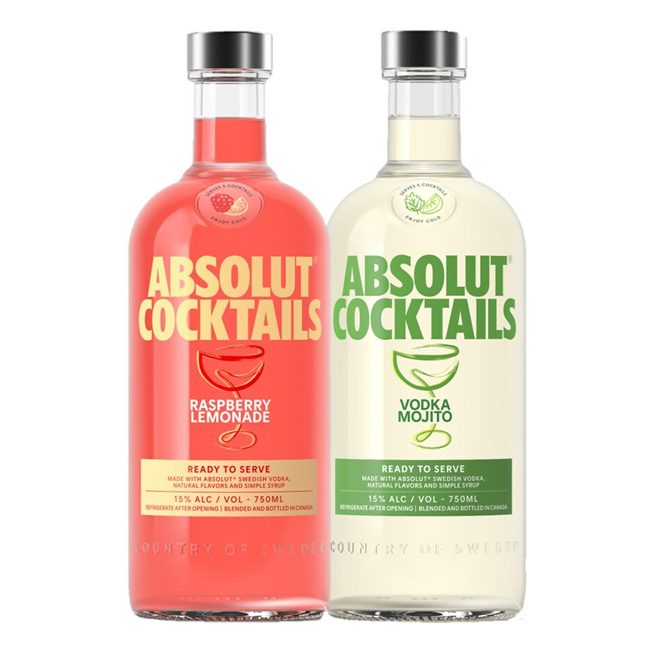 Absolut debuts bottled cocktails