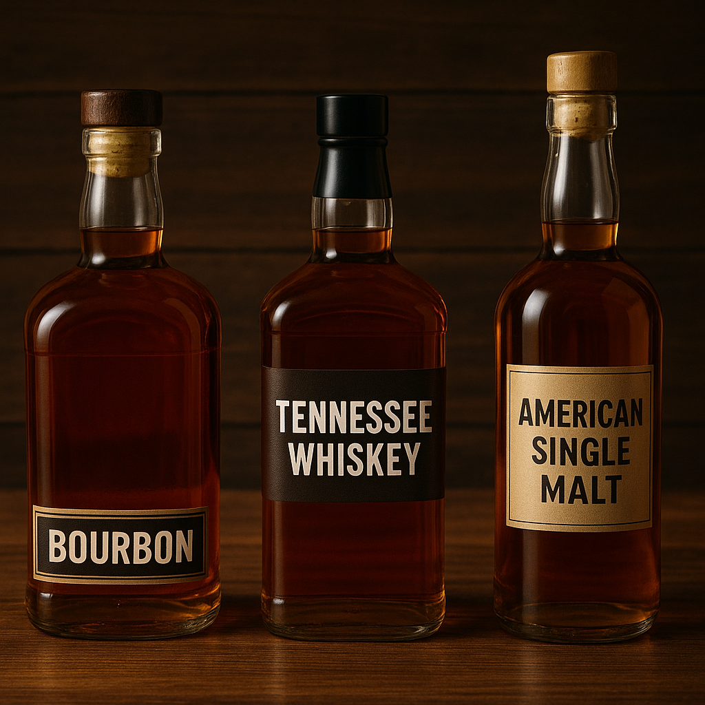 🥃 Bourbon vs. Tennessee Whiskey vs. American Single Malt: What’s the Difference?