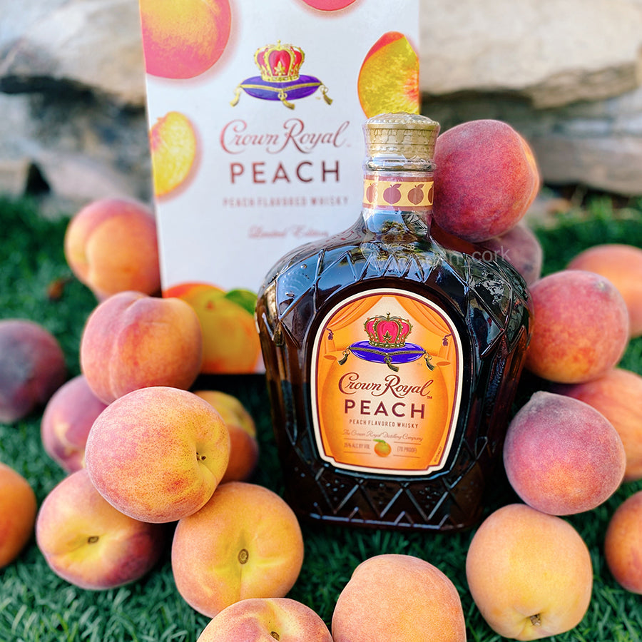 Wooden Cork Crown Royal Peach Mimosa Wooden Cork
