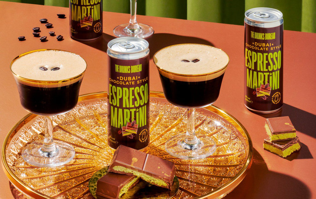 The Drinks Bureau cans Dubai Chocolate Espresso Martini