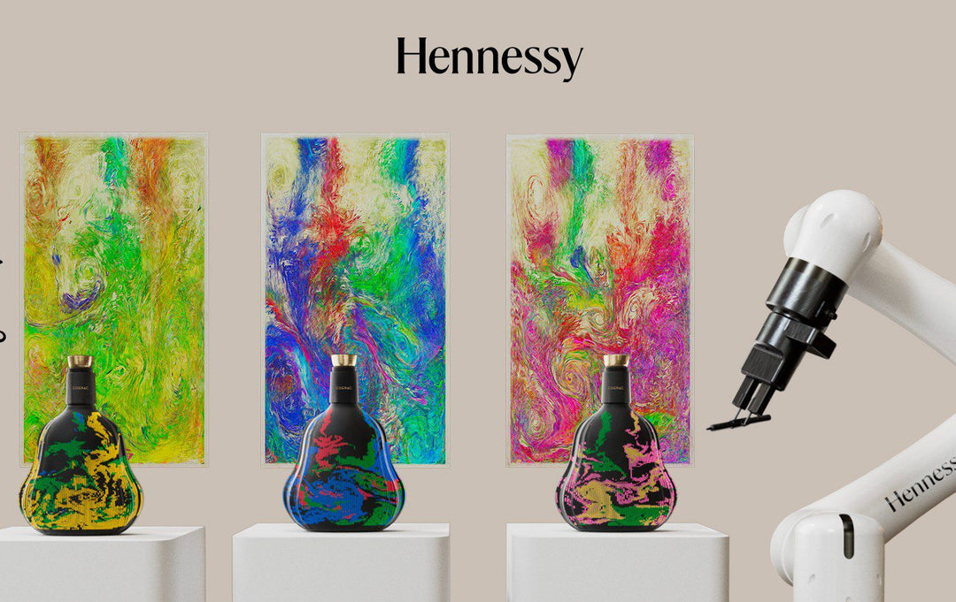 Hennessy XO creates bottles with regenerative art