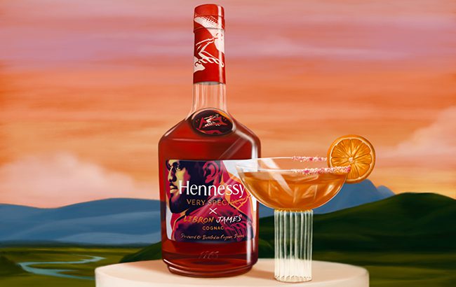 LeBron James creates bottle for Hennessy